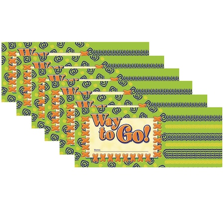 North Star Teacher Resources Way to Go Punch Cards, PK216 NS2412